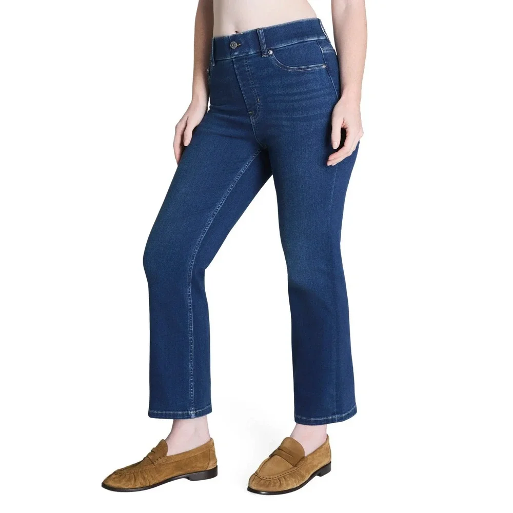 Spanx SpanxShape EveryWear Kick Flare Jeans Womens 1X Tall Pacific Wash Pull On